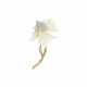 STERLÉ MOTHER-OF-PEARL AND DIAMOND FLOWER CLIP-BROOCH - Foto 1