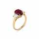 RUBY AND DIAMOND RING - Foto 1