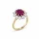 RUBY AND DIAMOND RING - photo 1