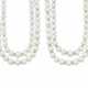 SET OF CULTURED PEARL AND DIAMOND NECKLACES - photo 1