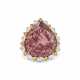 OSCAR HEYMAN & BROTHERS TOURMALINE, DIAMOND AND COLORED DIAMOND RING - Foto 1