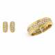 ANDREW CLUNN DIAMOND CUFF BRACELET AND UNSIGNED DIAMOND EARRINGS - photo 1