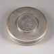A SILVER SNUFF BOX WITH A 1 1/2 ROUBLE COIN WITH THE PORTRAIT OF NICHOLAS I OF RUSSIAN - photo 1