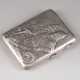 A SILVER CIGARETTE CASE WITH A SCENE OF A BOGATYR AND DRAGON - photo 1