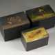 A COLLECTION OF THREE PAPIER-MACHÉ AND LACQUER BOXES DEPICTING RURAL SCENES - photo 1