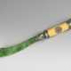 A SILVER, GUILLOCHÉ ENAMEL AND NEPHRITE PAPER KNIFE - фото 1