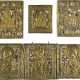 A COLLECTION OF FOUR BRASS ICONS INCLUDING IMAGES OF THE MOTHER OF GOD, ST. NICHOLAS OF - photo 1