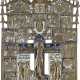 A LARGE EXTENDED BRASS CRUCIFIX - photo 1