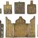 SAMMLUNG VON ACHT BRONZE-IKONEN MIT DEM HEILIGEN NIKOLAUS VON MYRA SOWIE VON MOSCHAISK - Foto 1