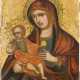 KLEINE IKONE MIT DER GOTTESMUTTER MIT DEM CHRISTUSKNABEN - Foto 1