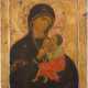 A LARGE ICON SHOWING THE BREAST-FEEDING MOTHER OF GOD (MLEKOPITATELNITSA) - photo 1