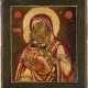A SMALL ICON SHOWING THE VLADIMIRSKAYA MOTHER OF GOD - photo 1