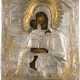 AN ICON SHOWING THE MOTHER OF GOD 'SEEKING OF THE LOST' WITH OKLAD - photo 1