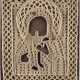 AN ICON SHOWING THE FEODOROVSKAYA MOTHER OF GOD WITH AN EMBROIDERED OKLAD - photo 1