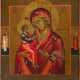 A RARE ICON SHOWING THE IERUSALIMSKAYA MOTHER OF GOD - photo 1