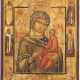 A SMALL ICON SHOWING THE TIKHVINSKAYA MOTHER OF GOD - photo 1