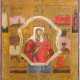A RARE ICON SHOWING THE MOTHER OF GOD 'SURETY OF SINNERS' - photo 1