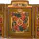 A LARGE TRIPTYCH SHOWING THE MOTHER OF GOD 'OF THE BURNING BUSH', THE ANNUNCIATION AND - photo 1