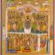 A LARGE ICON SHOWING THE PROTECTING VEIL OF THE MOTHER OF GOD (POKROV) - photo 1