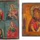 TWO SMALL ICONS SHOWING PORTAITS OF THE MOTHER OF GOD - photo 1
