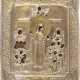 AN ICON SHOWING THE MOTHER OF GOD 'JOY TO ALL WHO GRIEVE' WITH COINS WITH OKLAD - фото 1