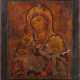 AN ICON SHOWING THE VLADIMIRSKAYA MOTHER OF GOD - photo 1