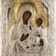 AN ICON SHOWING THE IVERSKAYA MOTHER OF GOD WITH OKLAD - photo 1