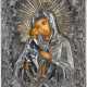 AN ICON SHOWING THE FEODOROVSKAYA MOTHER OF GOD WITH A SILVER OKLAD - photo 1