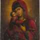 A SMALL ICON SHOWING THE VLADIMIRSKAYA MOTHER OF GOD - photo 1