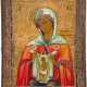 A SMALL ICON SHOWING THE MOTHER OF GOD 'THE HELPER IN CHILDBIRTH' - photo 1