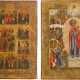 TWO ICONS: THE MOTHER OF GOD 'JOY TO ALL WHO GRIEVE' AND A FEAST DAY ICON - фото 1