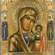 A SMALL ICON SHOWING THE KAZANSKAYA MOTHER OF GOD - photo 1