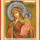 A SMALL ICON SHOWING THE MOTHER OF GOD 'JOY AND CONSOLATION' (OF VATOPEDI) WITH CLOISONNÉ - photo 1