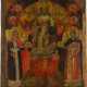 A LARGE AND FINE ICON SHOWING CHRIST ENTHRONED AS HIGH PRIEST - photo 1