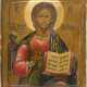 AN ICON SHOWING CHRIST PANTOKRATOR AND ST. EUPHEMIOS - photo 1