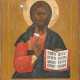A MONUMENTAL AND FINE ICON SHOWING CHRIST PANTOKRATOR FROM A CHURCH ICONOSTASIS - photo 1