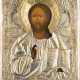 AN ICON SHOWING CHRIST PANTOKRATOR WITH OKLAD - photo 1