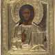 IKONE MIT CHRISTUS PANTOKRATOR MIT OKLAD - Foto 1