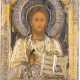 A FINE ICON SHOWING CHRIST PANTOKRATOR WITH A SILVER-GILT OKLAD - photo 1