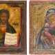 TWO ICONS: CHRIST PANTOKRATOR AND THE VLADIMIRSKAYA MOTHER OF GOD - photo 1