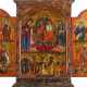 A LARGE TRIPTYCH SHOWING THE DEISIS AND SELECTED SAINTS - photo 1