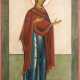 A MONUMENTAL ICON SHOWING THE MOTHER OF GOD FROM A DEISIS FROM A CHURCH ICONOSTASIS - photo 1