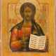 A FINE ICON SHOWING CHRIST PANTOKRATOR - photo 1