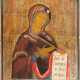 A VERY LARGE ICON SHOWING THE MOTHER OF GOD FROM A DEISIS - photo 1