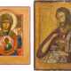 TWO ICONS SHOWING THE MOTHER OF GOD OF THE SIGN AND ST. JOHN THE FORERUNNER FROM A DEISIS - photo 1