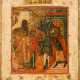 AN ICON SHOWING THE ENTRY OF THE MOTHER OF GOD INTO THE TEMPLE - photo 1