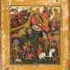 A FINE ICON OF THE NATIVITY OF CHRIST AND THE FLIGHT INTO EGYPT - photo 1