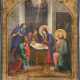 A FINE ICON SHOWING THE ADORATION OF CHRIST - photo 1