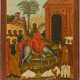 A LARGE ICON SHOWING THE ENTRY INTO JERUSALEM - photo 1
