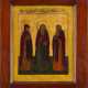A FINE DOUBLE-SIDED TABLETKA SHOWING THE THREE WOMEN AT THE EMPTY TOMB AND THREE SELECTED - photo 1